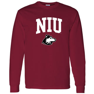 Northern Illinois Arch Logo Long Sleeve - Cardinal