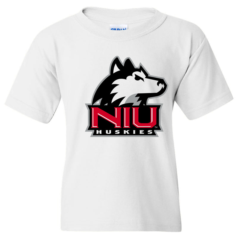 Northern Illinois Primary Logo Youth T-Shirt - White