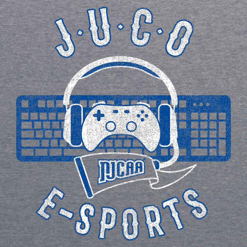 NJCAA JUCO E-Sports Emblem - Junior College Athletics Triblend T Shirt - Premium Heather