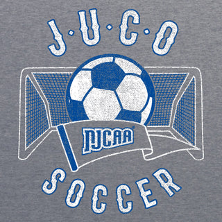 NJCAA JUCO Soccer Emblem - Junior College Athletics Triblend T Shirt - Premium Heather