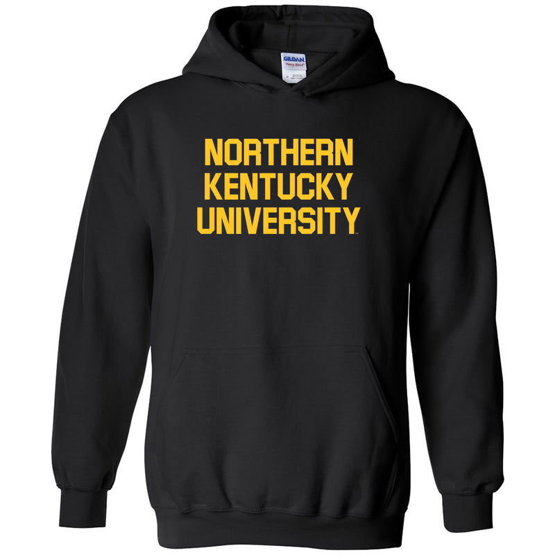 Northern Kentucky University Norse Basic Block Heavy Blend Hoodie - Black