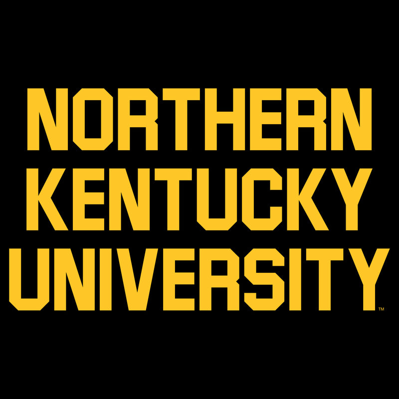 Northern Kentucky University Norse Basic Block Long Sleeve T Shirt - Black