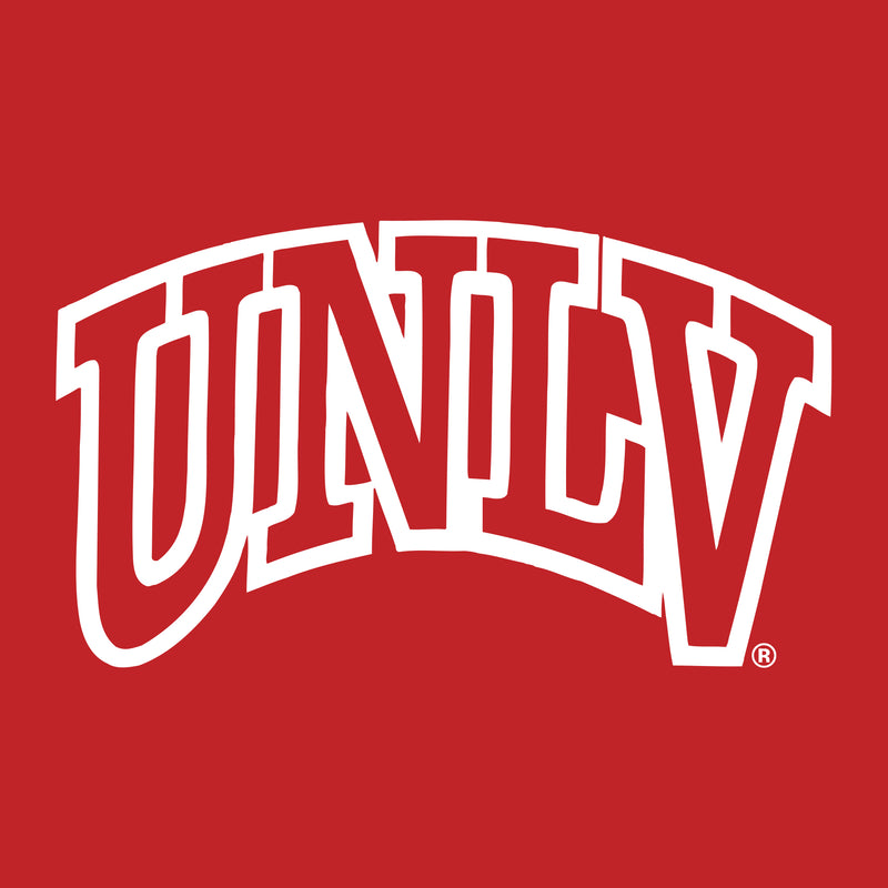 University of Nevada Las Vegas Rebels Arch Logo Long Sleeve T Shirt - Red
