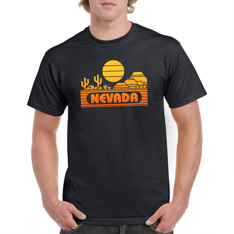 Nevada Groovy Sunset T-Shirt - Black