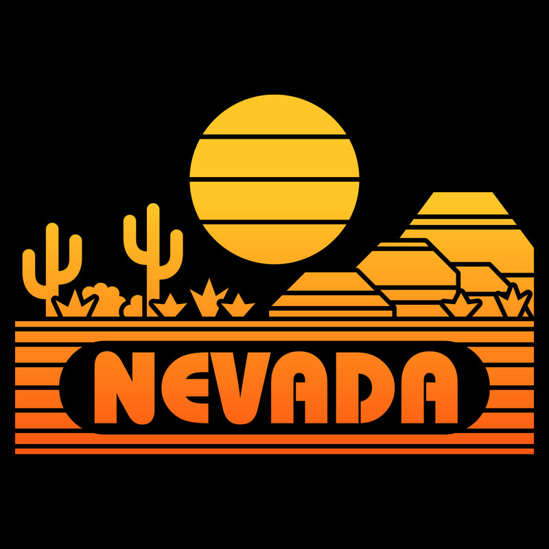 Nevada Groovy Sunset T-Shirt - Black