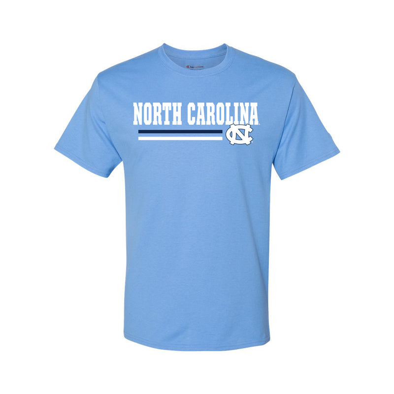 North Carolina Underlined Ringspun T-Shirt - Light Blue