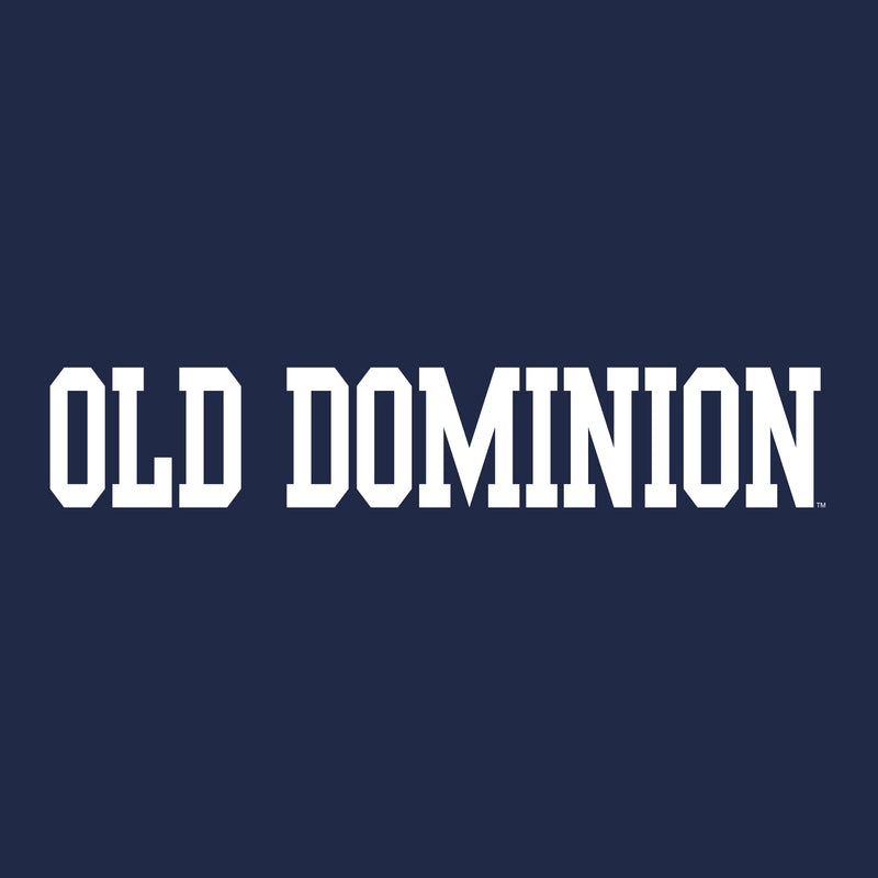 Old Dominion University Monarchs Basic Block Womens Short Sleeve T Shirt - Navy