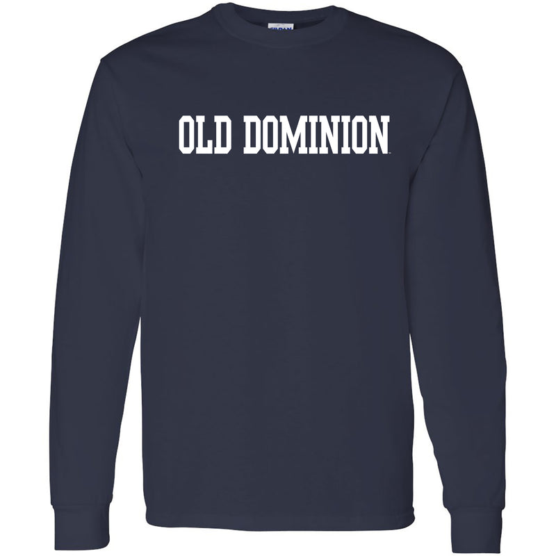 Old Dominion University Monarchs Basic Block Long Sleeve T-shirt - Navy