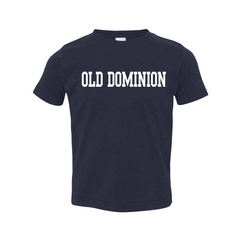 Old Dominion University Monarchs Basic Block Toddler Short Sleeve T Shirt - Navy