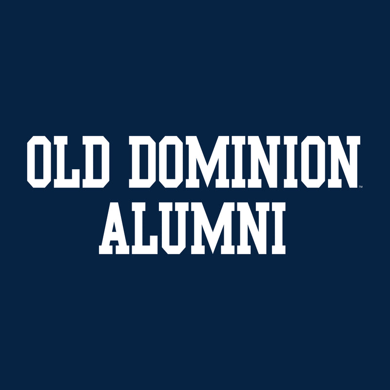 Old Dominion University Monarchs Block Alumni Basic Cotton Short Sleeve T Shirt - Navy