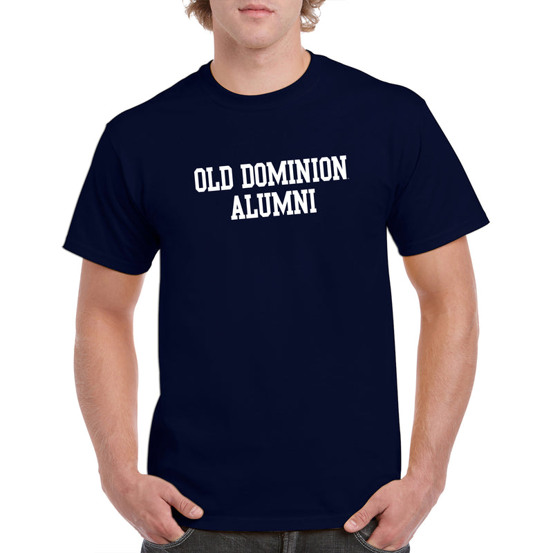 Old Dominion University Monarchs Block Alumni Basic Cotton Short Sleeve T Shirt - Navy