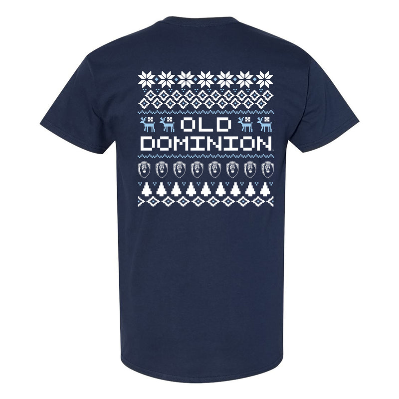 Old Dominion Holiday Sweater T-Shirt - Navy