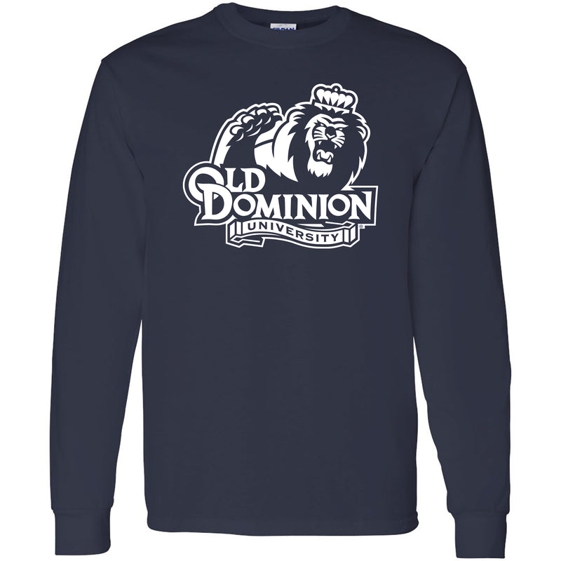 Old Dominion University Monarchs Primary Logo Long Sleeve T-Shirt - Navy