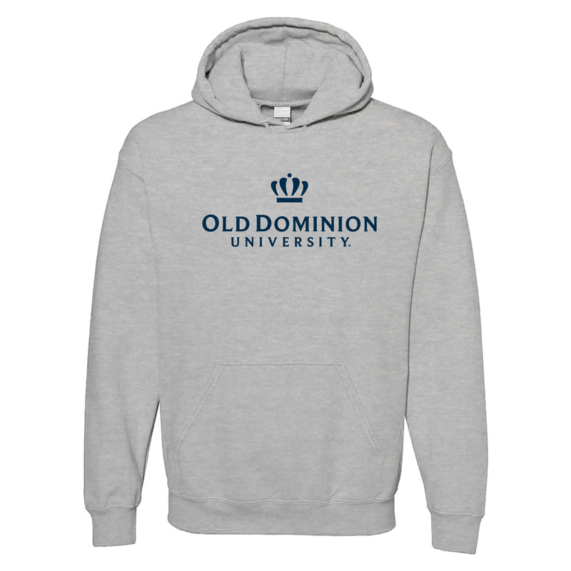 Old Dominion University Monarchs Institutional Logo Hoodie - Sport Grey
