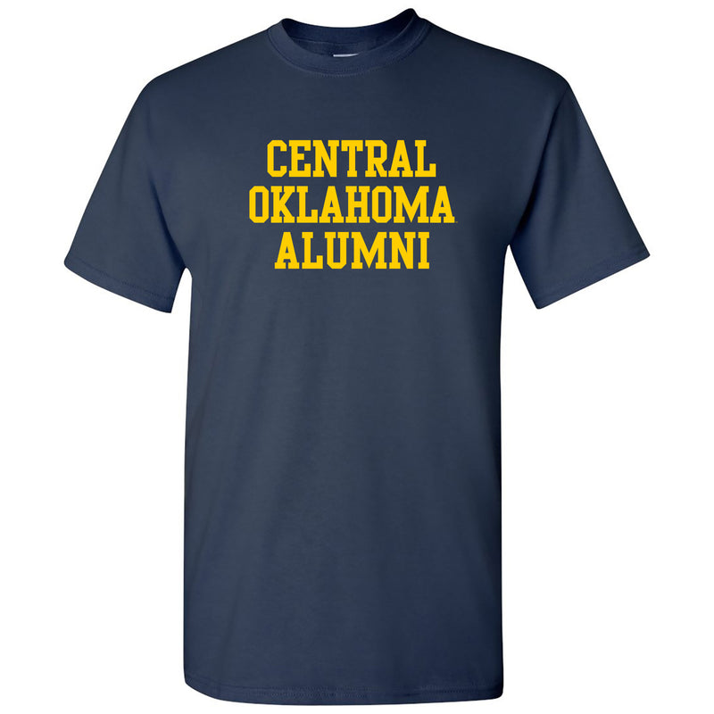 Central Oklahoma University Bronchos Basic Block Alumni Short Sleeve T Shirt - Navy