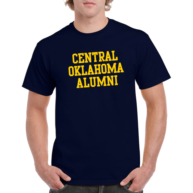 Central Oklahoma University Bronchos Basic Block Alumni Short Sleeve T Shirt - Navy