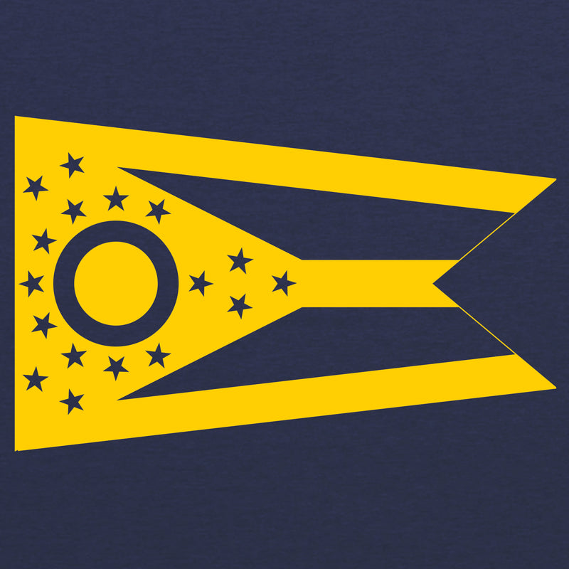 Ohio State Flag University of Toledo Rockets Colors Next Level Short Sleeve T-Shirt - Vintage Navy