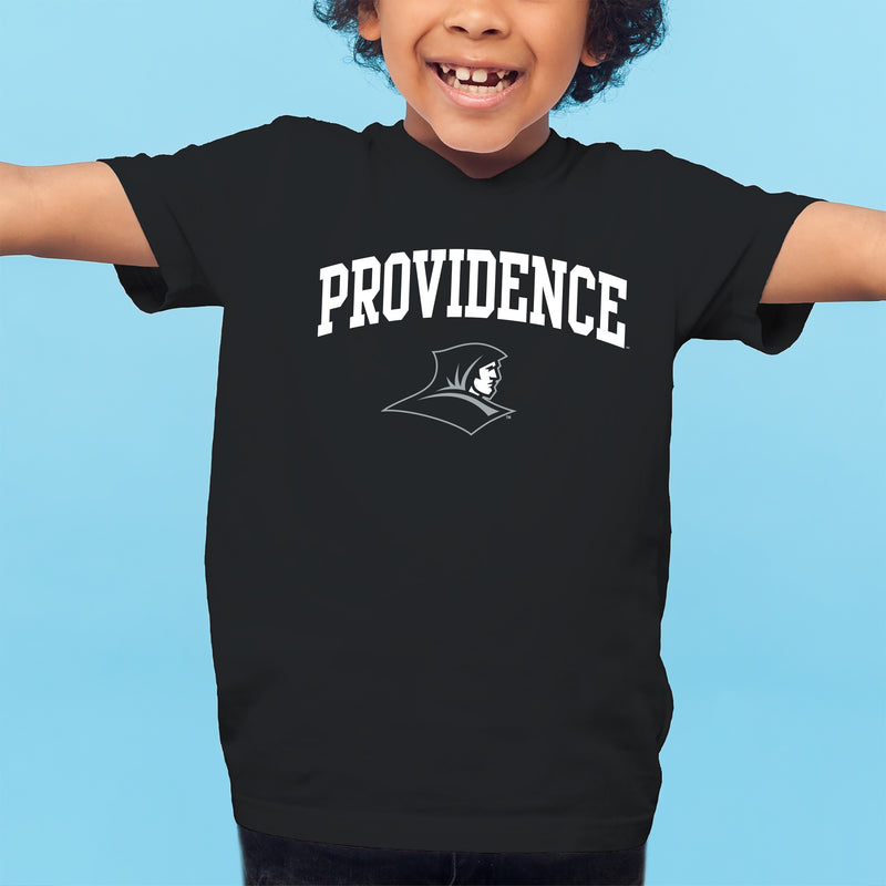 Providence College Friars Arch Logo Youth T-Shirt - Black
