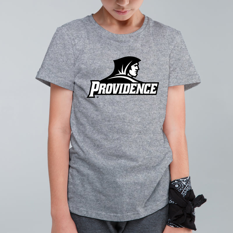 Providence College Friars Primary Logo Youth T-Shirt - SportGrey