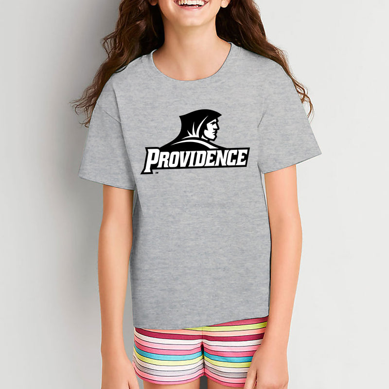 Providence College Friars Primary Logo Youth T-Shirt - SportGrey