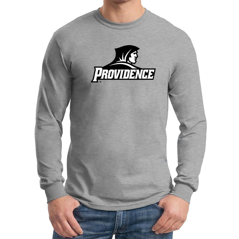 Providence College Friars Primary Logo Long Sleeve - Sport Grey