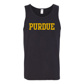 Purdue Boilermakers Basic Block Tank Top - Black