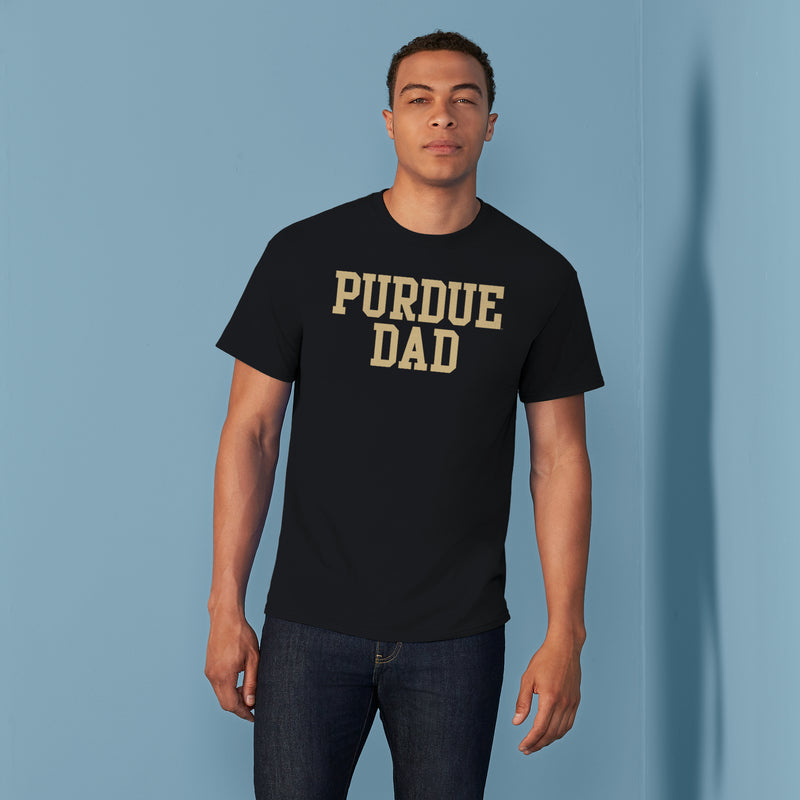 Purdue Boilermakers Basic Block Dad T-Shirt - Black