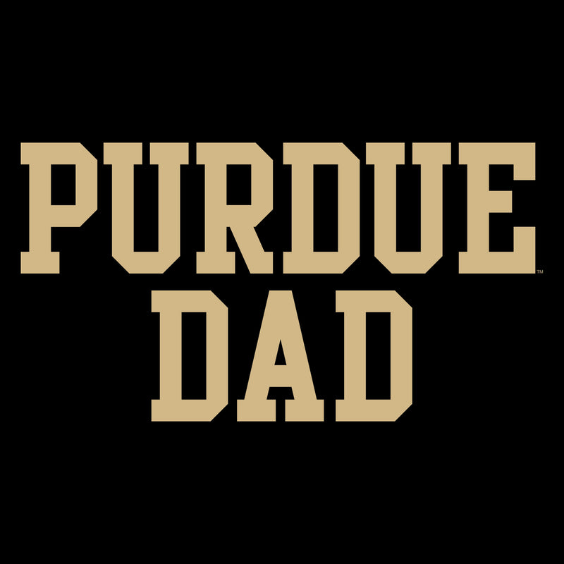 Purdue Boilermakers Basic Block Dad T-Shirt - Black