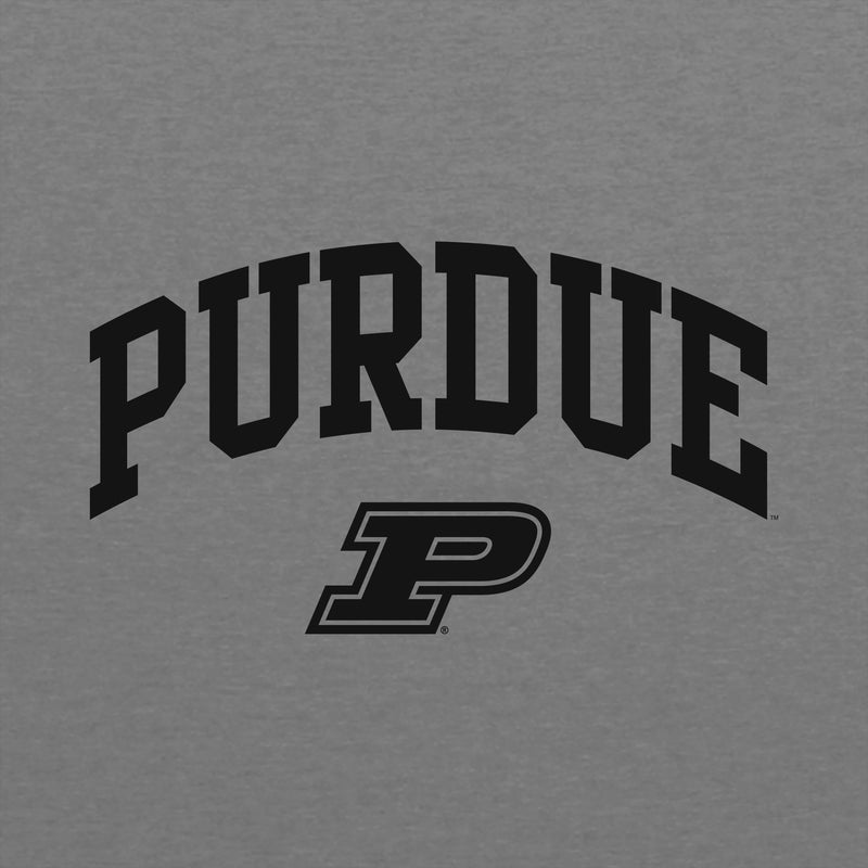 Purdue University Boilermakers Arch Logo Next Level T Shirt - Premium Heather