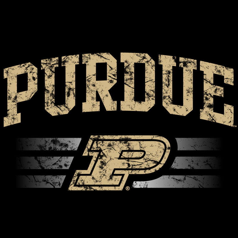 Purdue University Boilermakers Dynasty Logo Next Level Short Sleeve T Shirt - Black