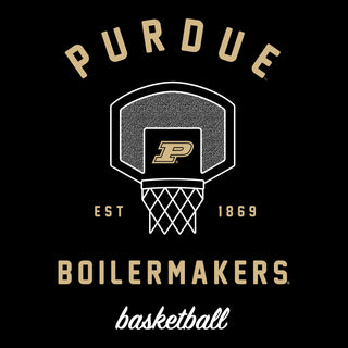 Purdue University Boilermakers Basketball Net Short Sleeve T-Shirt - Black