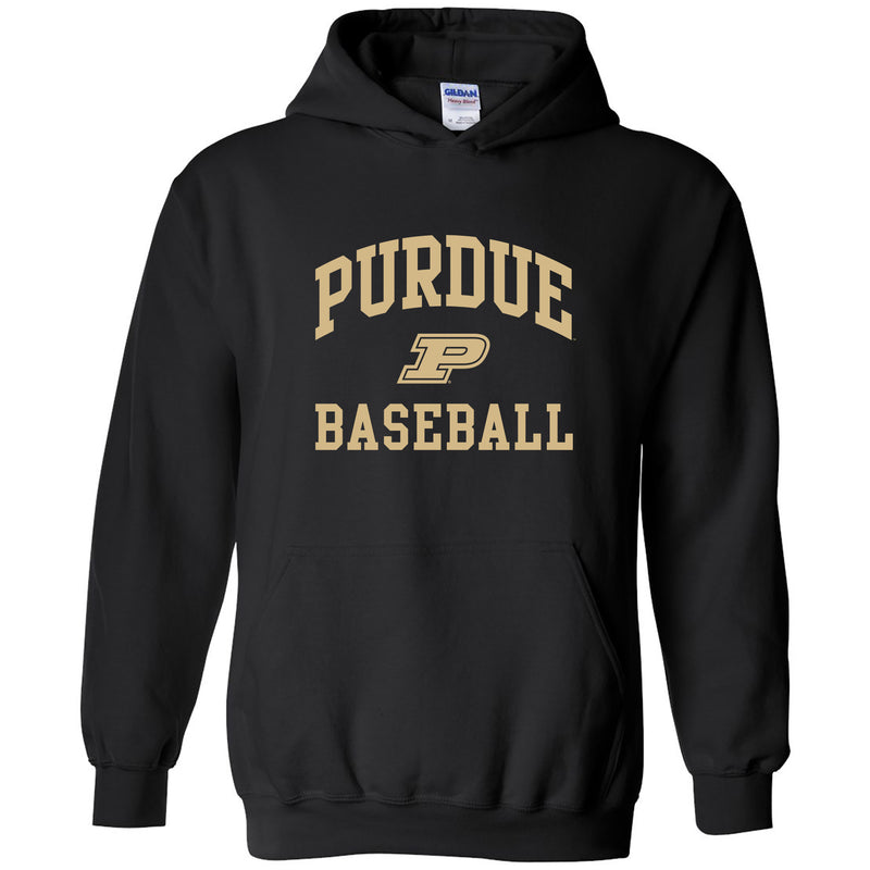 Purdue University Boilermakers Arch Logo Baseball Hoodie - Black