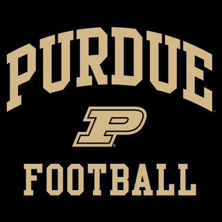 Purdue Boilermakers Arch Logo Football Long Sleeve T Shirt - Black