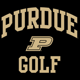 Purdue University Boilermakers Arch Logo Golf Long Sleeve T Shirt - Black