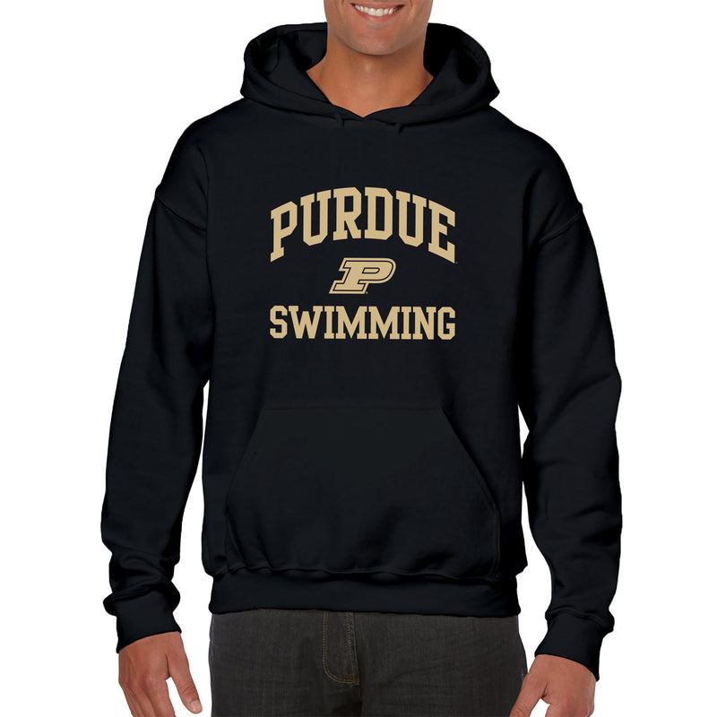 Purdue University Boilermakers Arch Logo Swimming Hoodie - Black