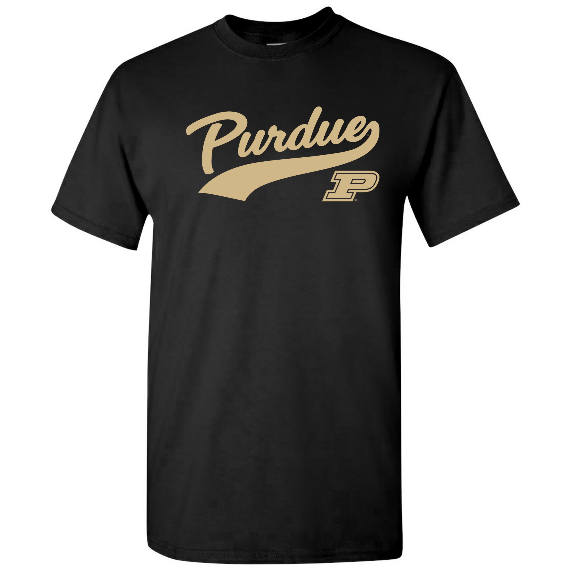Purdue University Boilermakers Baseball Jersey Script Short Sleeve T-S