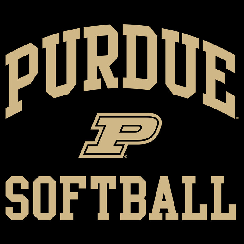 Purdue University Boilermakers Arch Logo Softball Hoodie - Black