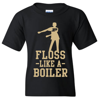 Purdue University Boilermakers Floss Like a Boiler Youth Tee - Black