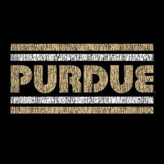 Purdue University Boilermakers Retro Underline Heavy Blend Hoodie - Black