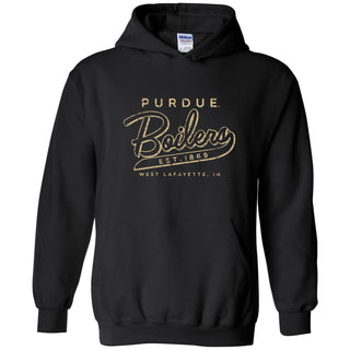 Purdue University Boilermakers Road Trip Heavy Blend Hoodie - Black