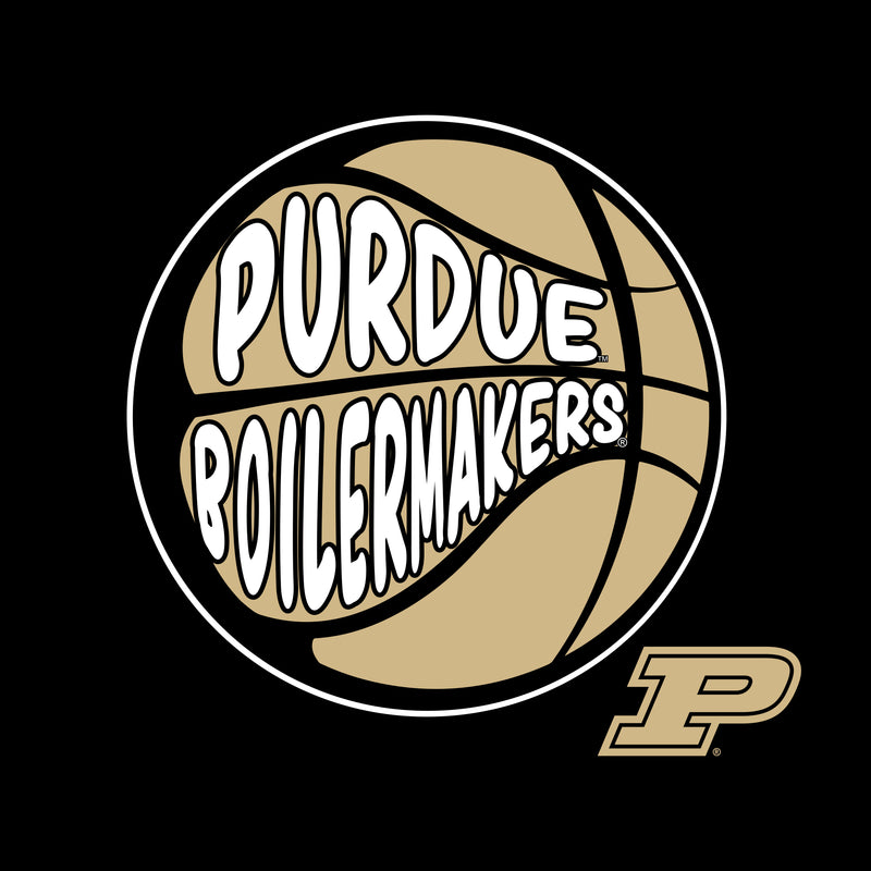 Purdue University Boilermakers Street Basketball Heavy Cotton Tank Top - Black