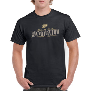 Purdue University Boilermakers Football Charge Short Sleeve T Shirt - Black