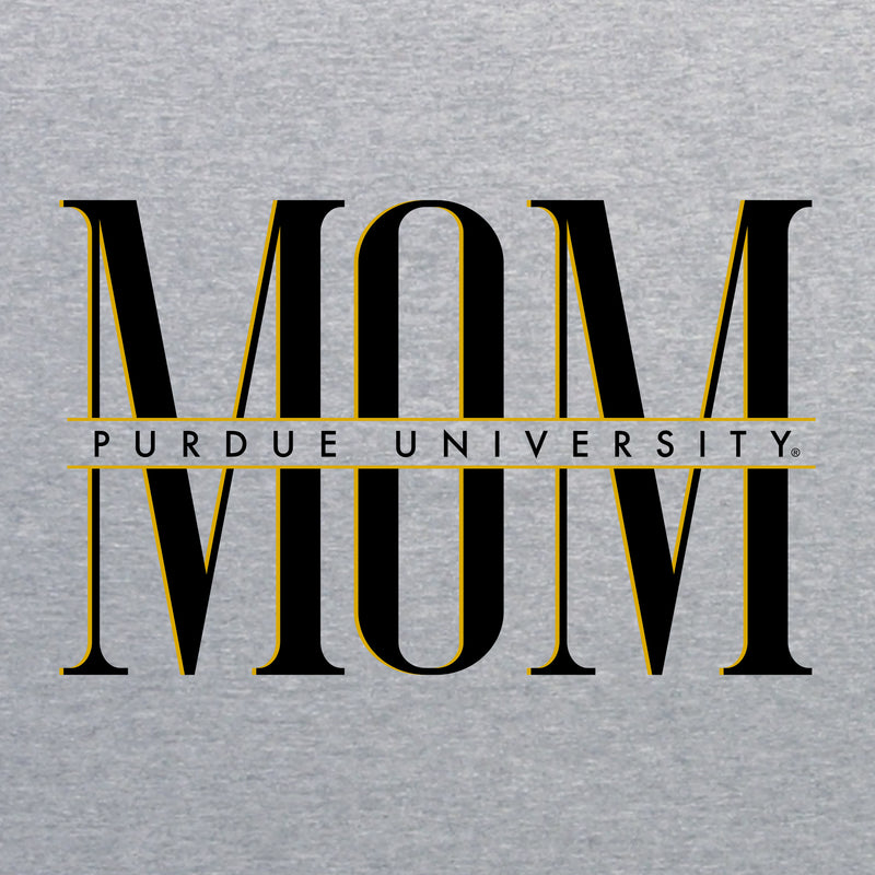 Purdue Classic Mom Crewneck - Sport Grey
