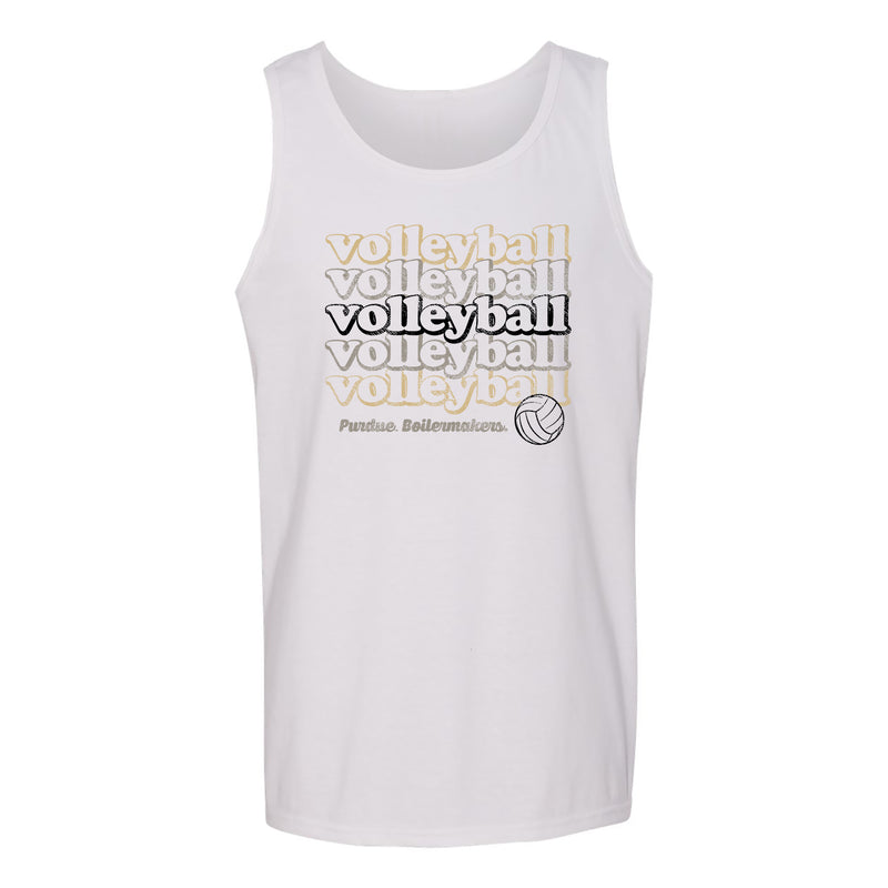 Purdue Boilermakers Volleyball Repeat Tank Top - White