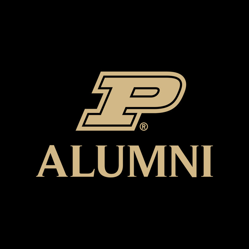 Purdue Primary Alumni Left Chest EMB Polo - Black