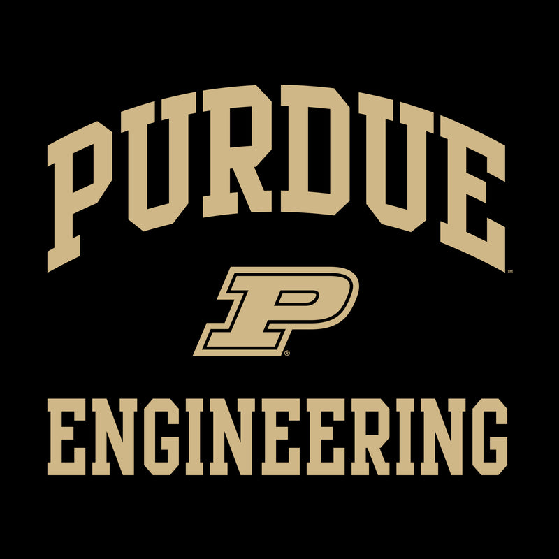 Purdue Arch Logo Engineering T Shirt - Black