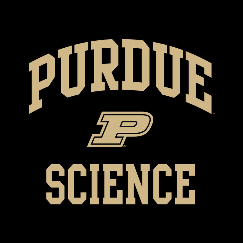 Purdue Arch Logo Science T Shirt - Black