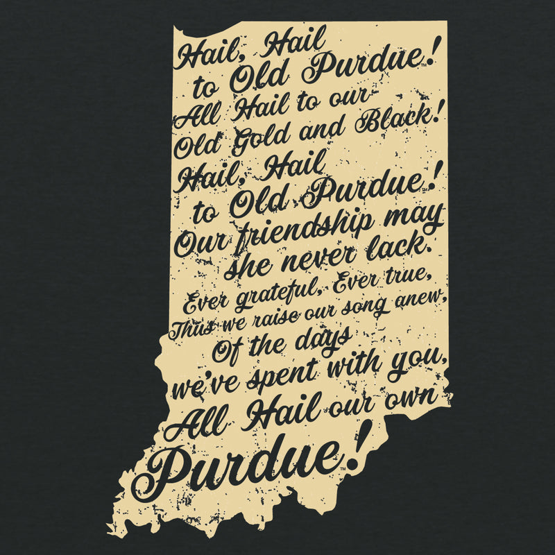 Purdue University Boilermakers Fight Song Next Level Short Sleeve T Shirt - Vintage Black