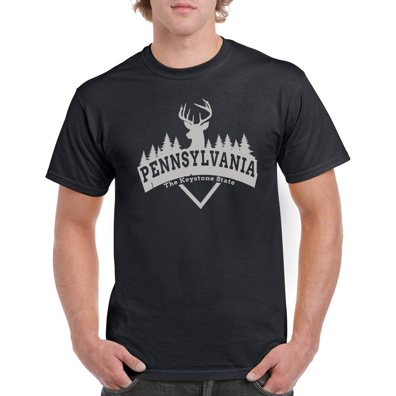 Pennsylvania Deer Arch T-Shirt - Black