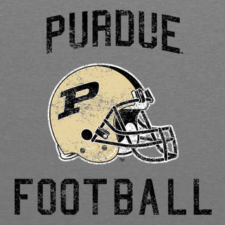 Purdue University Boilermakers Faded Helmet T Shirt - Premium Heather